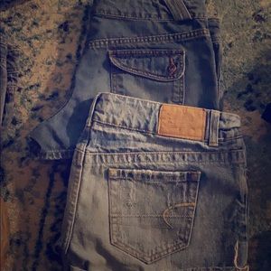 2 pairs of American Eagle size 8 jean shorts